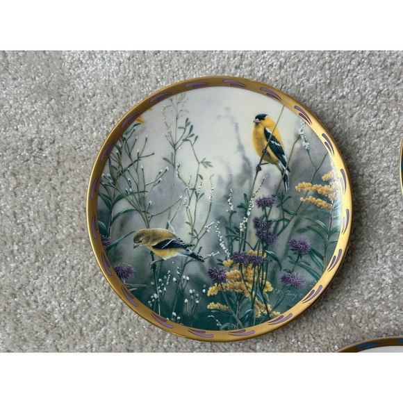 Catherine McClung Set of 5 Lenox Nature's Collage Bird 8" Plates Collection USA - Picture 2 of 10